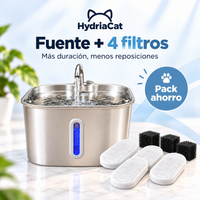 Fuente HydriaCat + 4 filtros - Pack ahorro
